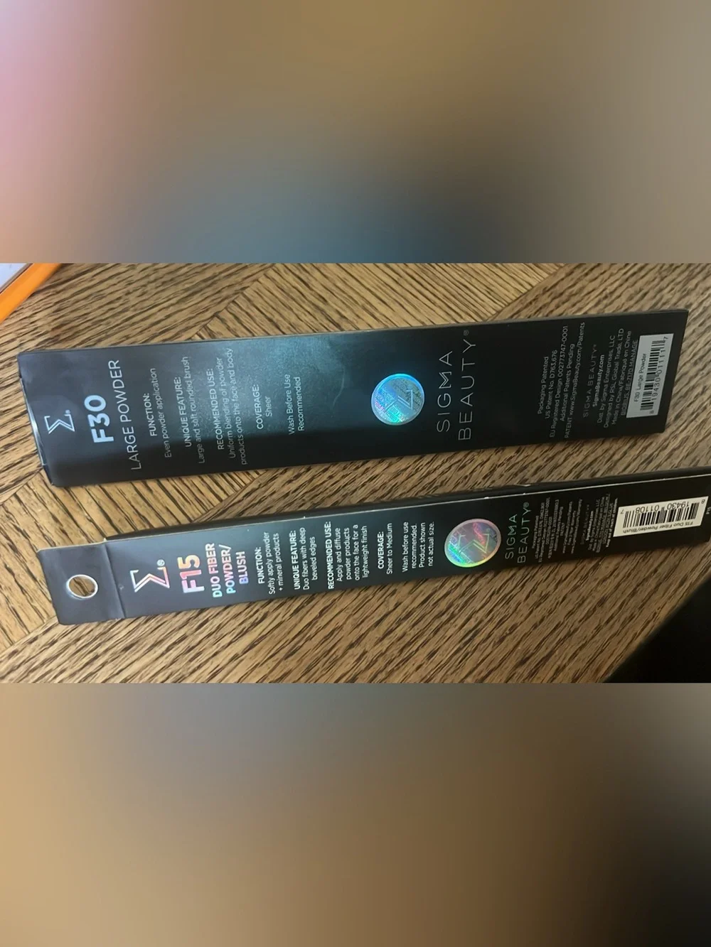 Sigma Beauty F30 & F15 Powder Brushes - Black & Silver